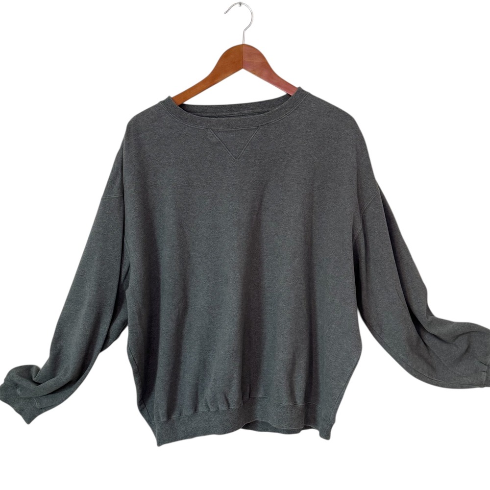 Carnoustie Men Gray 100% Cotton Crewneck Sweatshirt Size L Korea Minimalist Golf